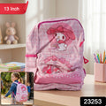 Cute Bow And Bunny Design Backpack  (1 Pc 13 Inch)