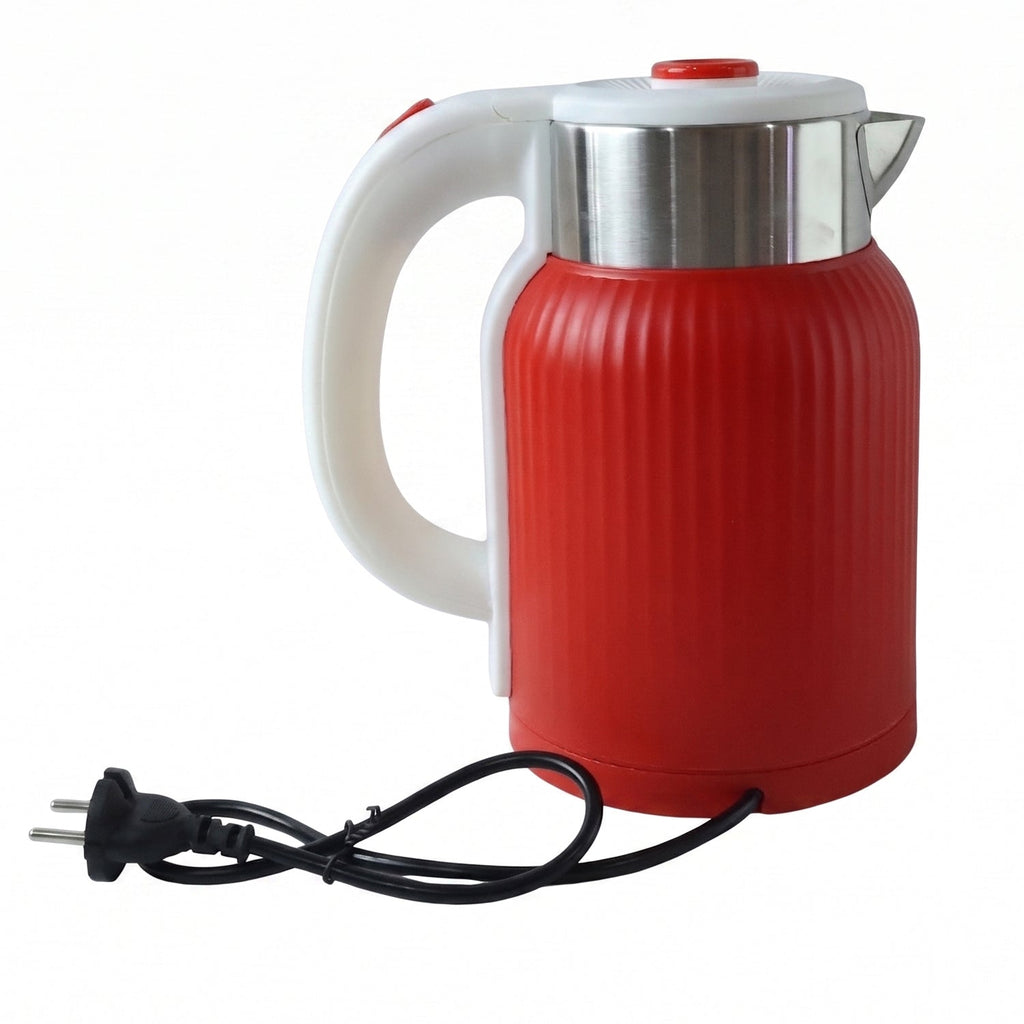 Electric Kettle 2 Litre 1500w Red For Tea Coffee Milk And Hot Water (1 Pc)