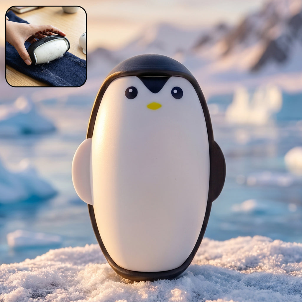 Cute Penguin Reusable Lint Roller  1 Pc  Ideal For Clothes Furniture