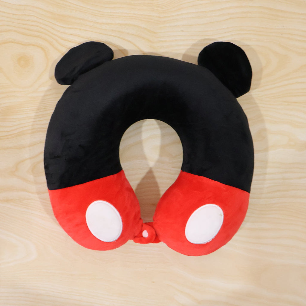 U-shaped Travel Neck Pillow Cute Character Soft Plush Pillow With Ears (1 Pc)