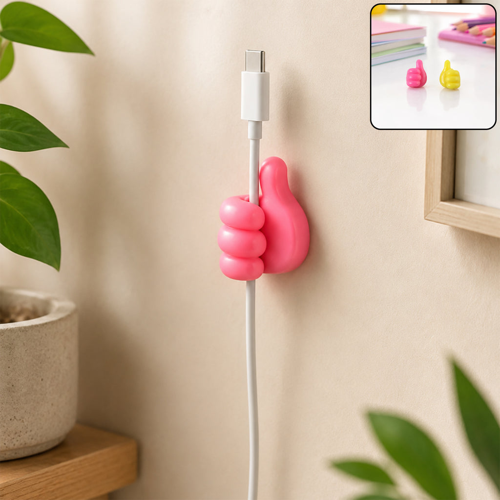 Mix Thumb Shape Wire Holder Self Adhesive Cable Clip (1 Pc)