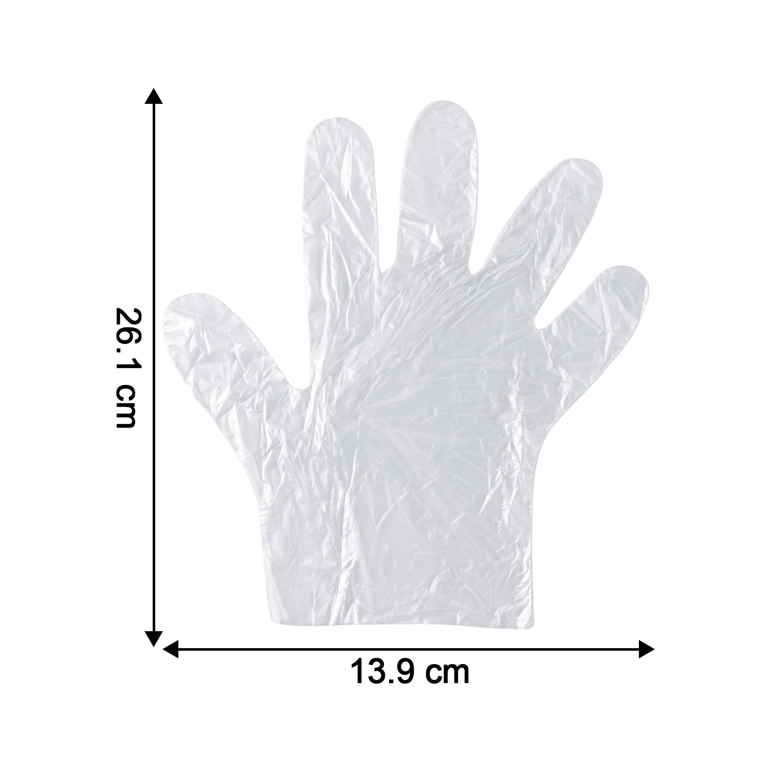 Disposable Plastic Gloves (100 Pc Large)