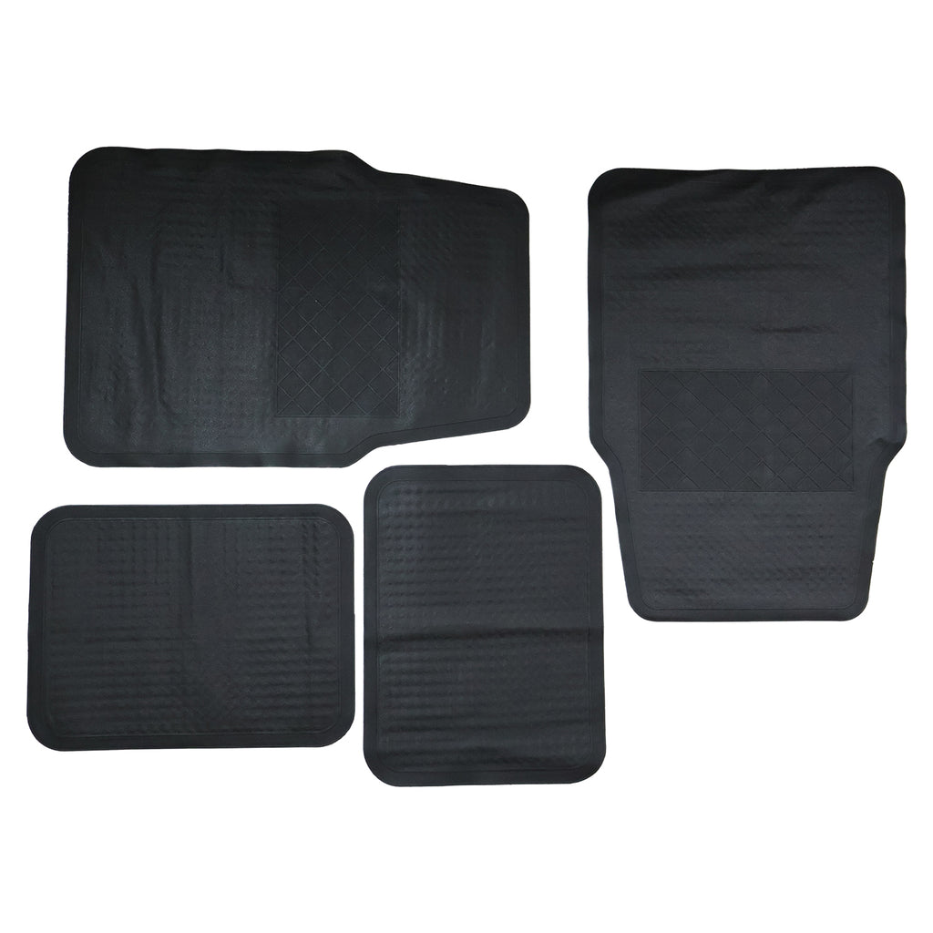 Heavy Duty Anti-slip Rubber Car Foot Mat Set (4 Pc)