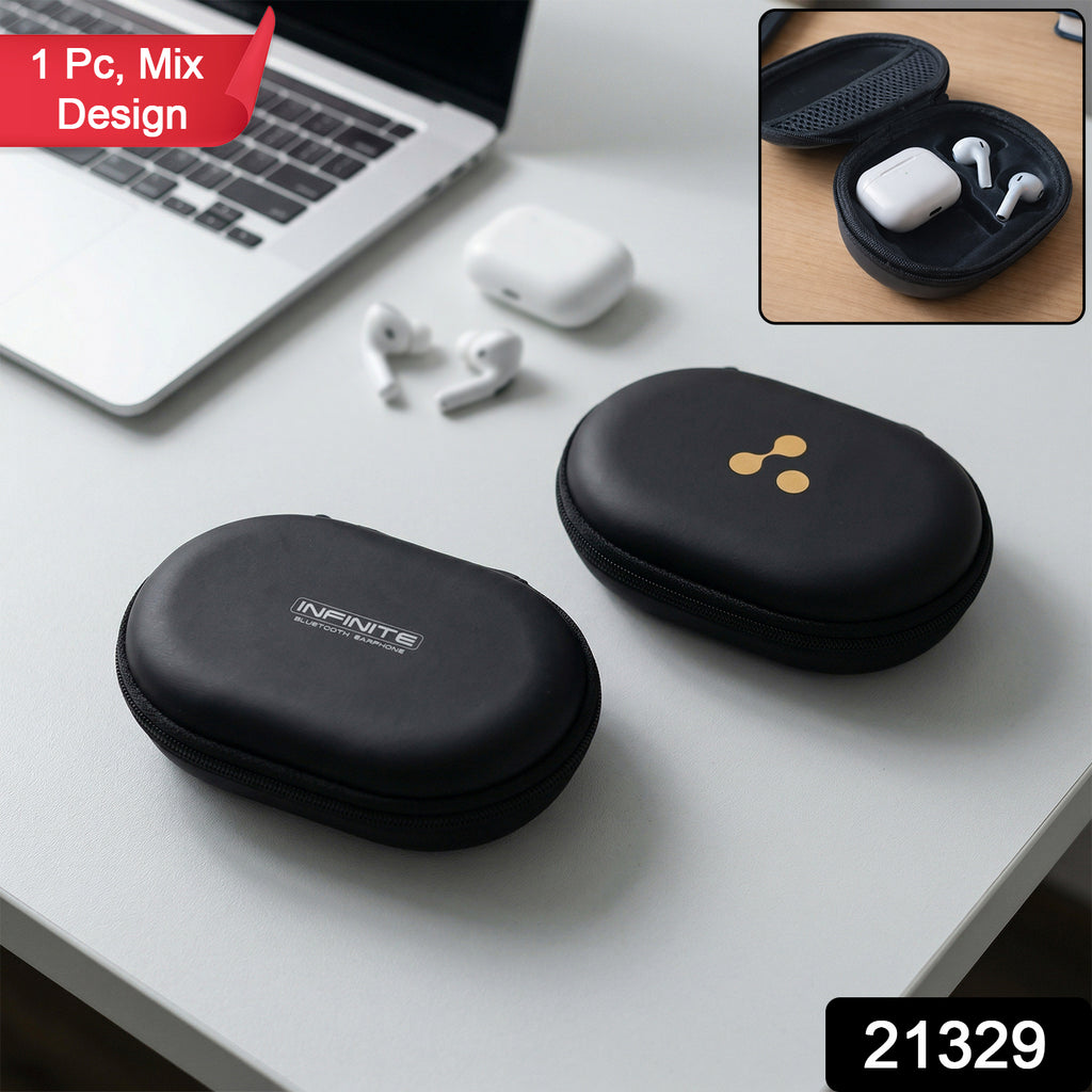Portable Earphone Carrying Case (1 Pc Mix Design)