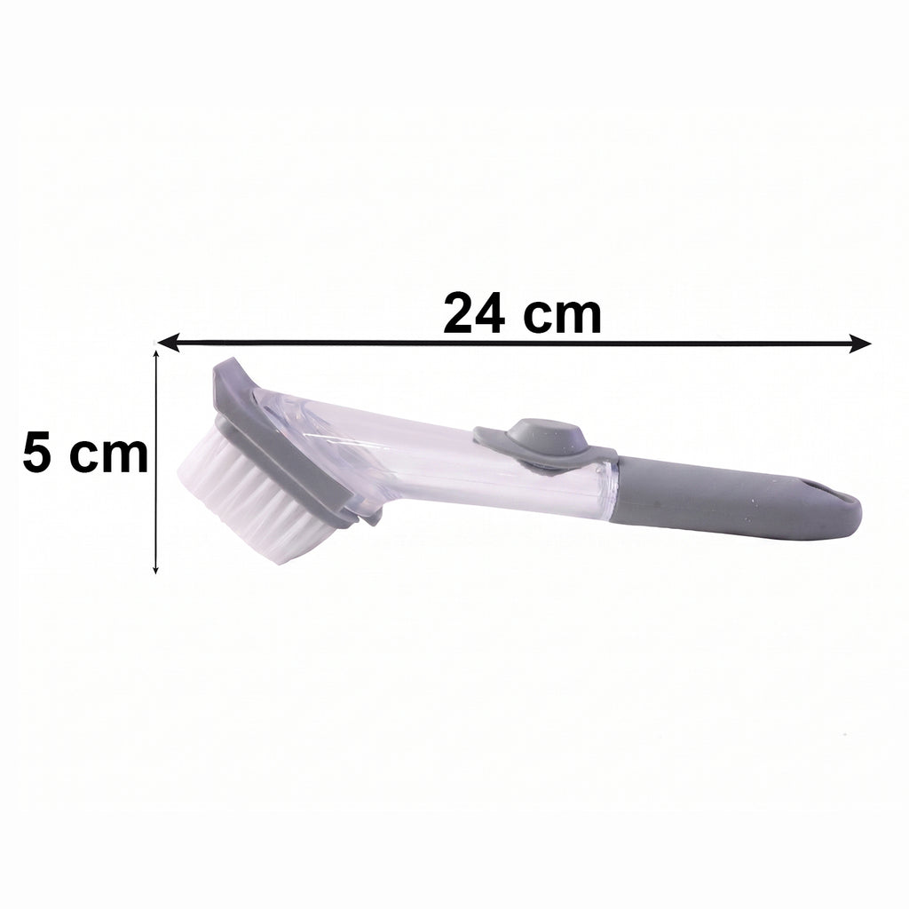 Soap Dispensing Dish Scrub Brush Refillable Kitchen Cleaning Brush (1 Pc)