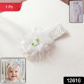 Cute Soft Elastic Floral Baby Headband Stylish Stretchable Hair Band (1 Pc)