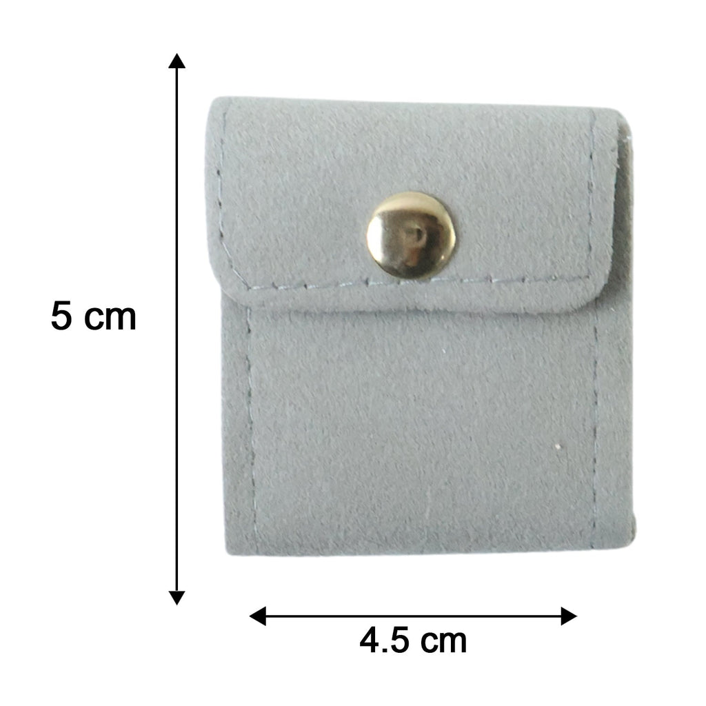 Portable Travel Jewelry Roll Bag 4 Pocket Foldable Organizer Pouch (1 Pc)