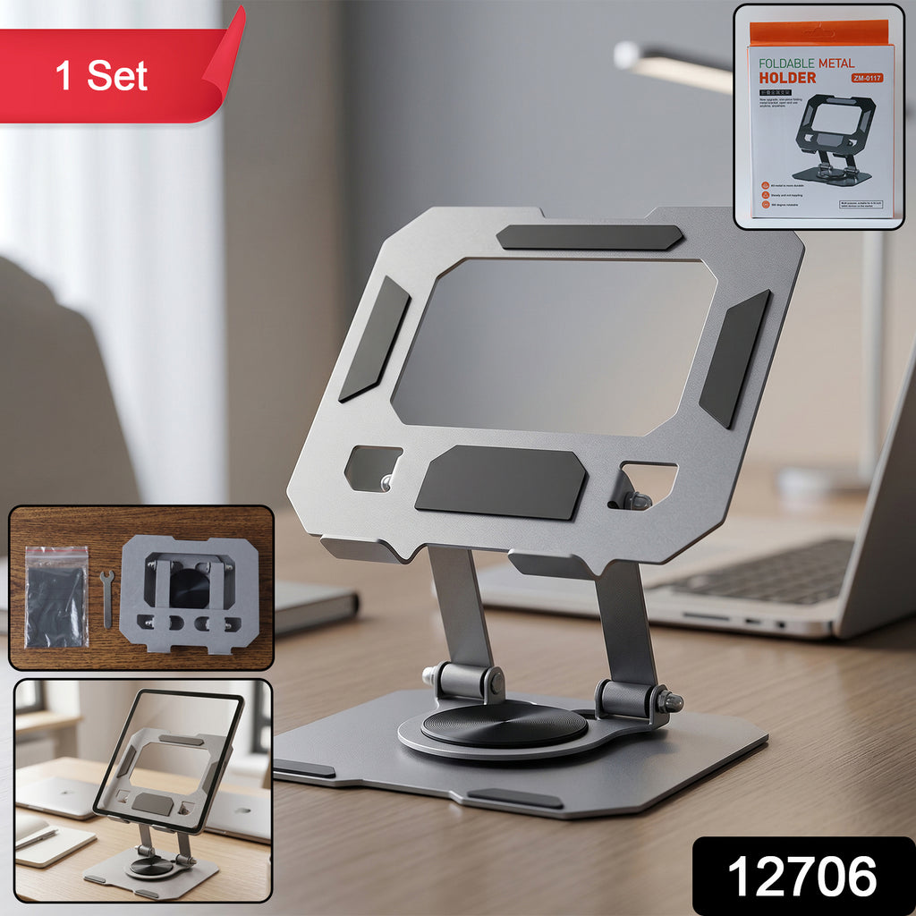Foldable Metal Phone  Tablet Stand Holder (1 Set)