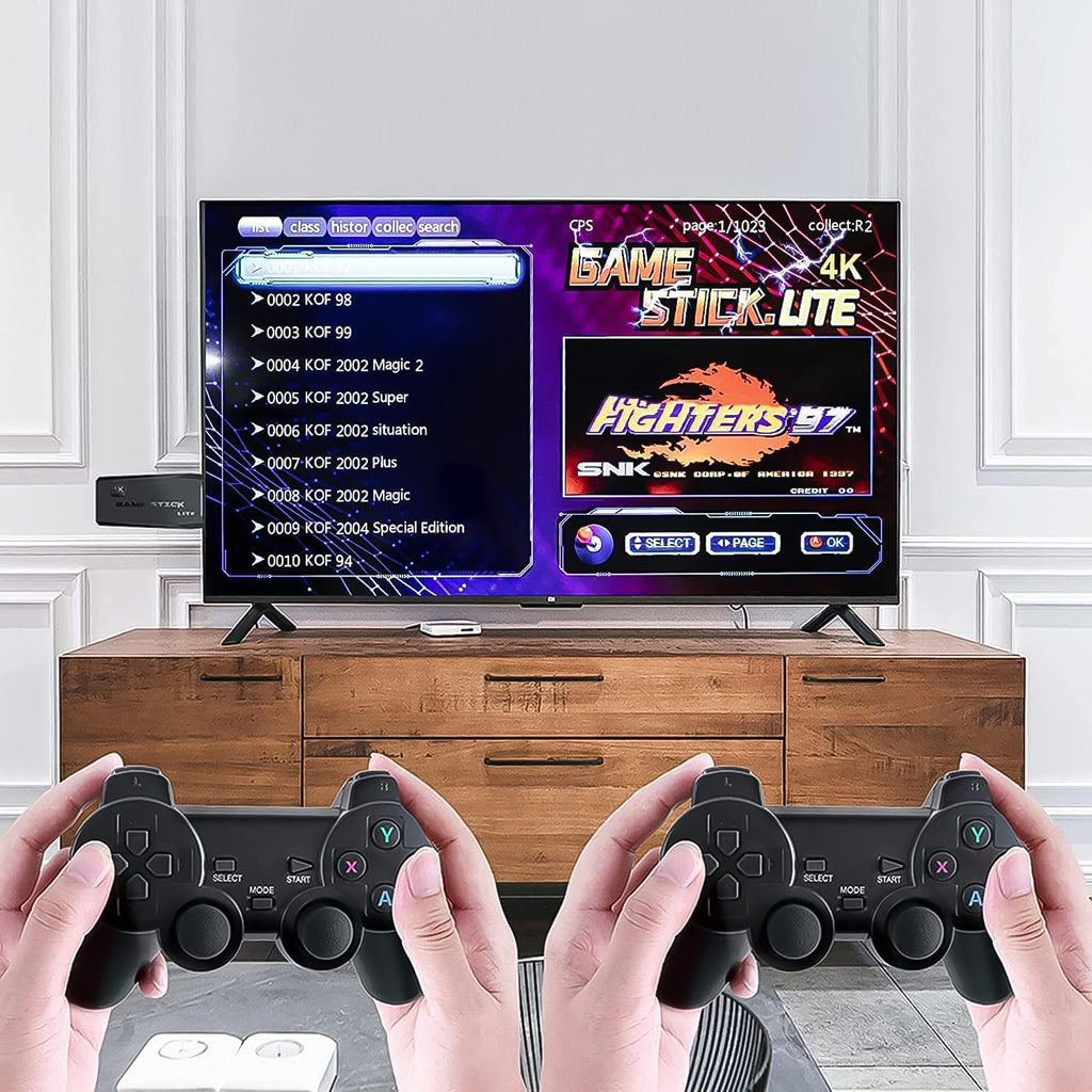 Wireless Controller Gamepad With 10000+ Games 4k Ultra Hd Game Sticks Output And 2.4ghz Wireless Controller Video Games (1 Set)