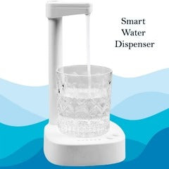 8864 Usb Charging Desktop Water Bottle Dispenser Intelligent Desktop Water Pump With Small Pipe One Button Operation Smart Table Bedside Water Dispenser Desk Water Dispenser For Home Office Outdoor Camping