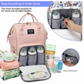 Multipurpose Large Capacity Moms Backpack Diaper Bag (1 Pc  17 Pocket  Big)