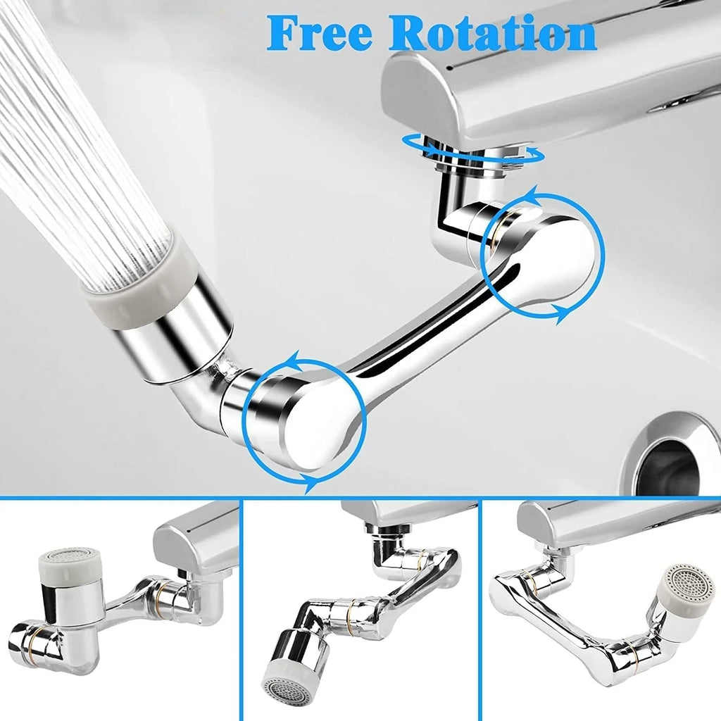 Flexible Faucet Splash Head Extender Aerator Universal Splash Filter Faucet Sprayer (1 Set)