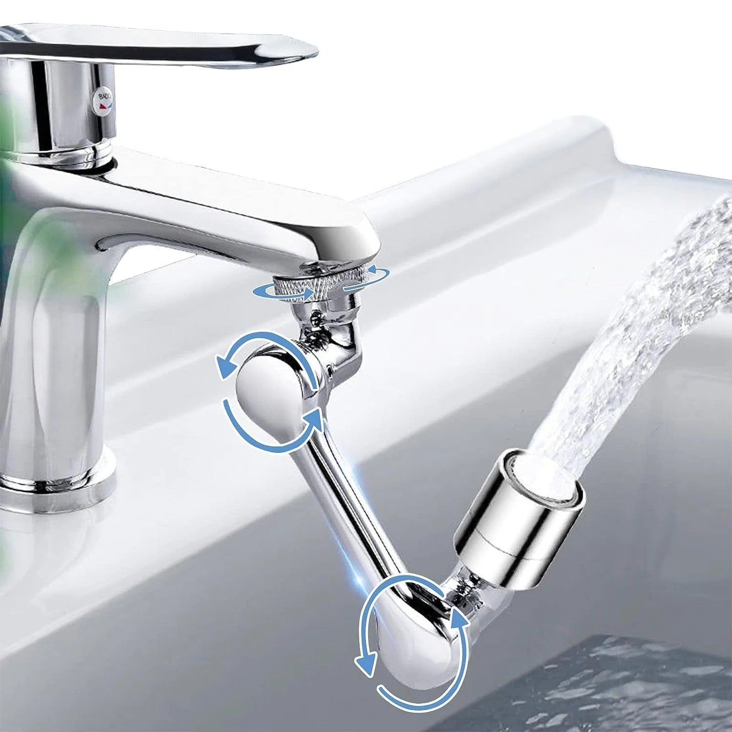 Flexible Faucet Splash Head Extender Aerator Universal Splash Filter Faucet Sprayer (1 Set)