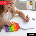 4995 Square Pop It Fidget Spiral Notebook Bubble Push Pop Fidget Silicon Toy Book Stress Relief Anxiety School Stationery Notebook.