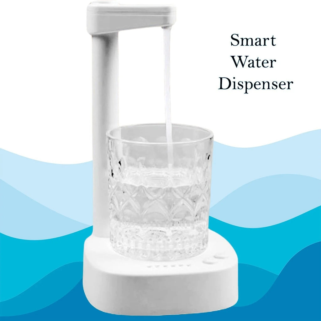8864 Usb Charging Desktop Water Bottle Dispenser Intelligent Desktop Water Pump With Small Pipe One Button Operation Smart Table Bedside Water Dispenser Desk Water Dispenser For Home Office Outdoor Camping