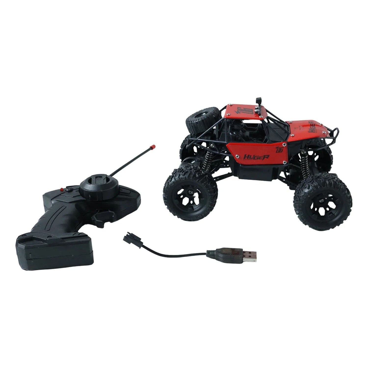 17816   118 Scale Rock Crawler Monster Rc Truck All Terrain Stunt Racing Car Rechargeable Indoor Outdoor Toy Car