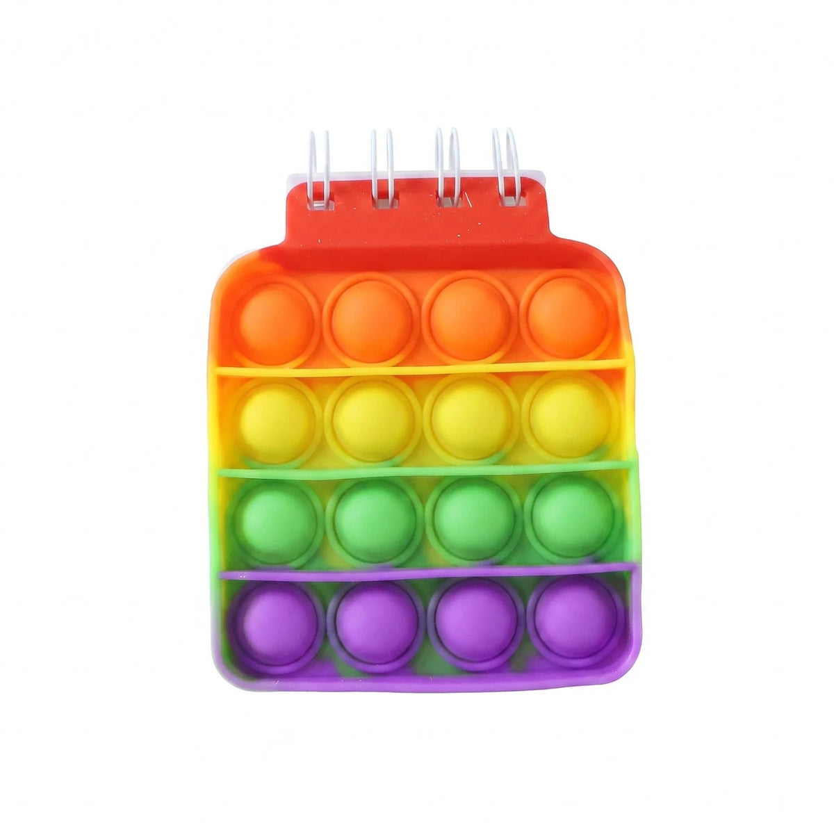 4995 Square Pop It Fidget Spiral Notebook Bubble Push Pop Fidget Silicon Toy Book Stress Relief Anxiety School Stationery Notebook.