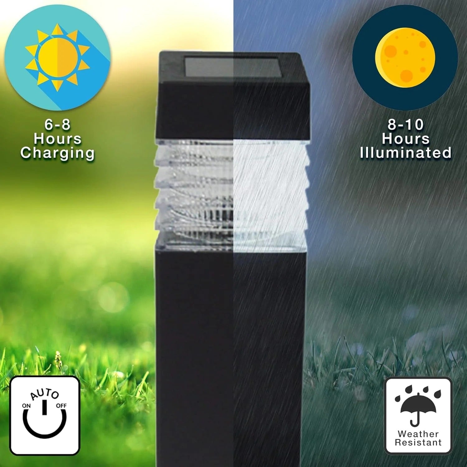 Big Garden Solar Light Outdoor Garden Park Driveway Light (1 Pc)