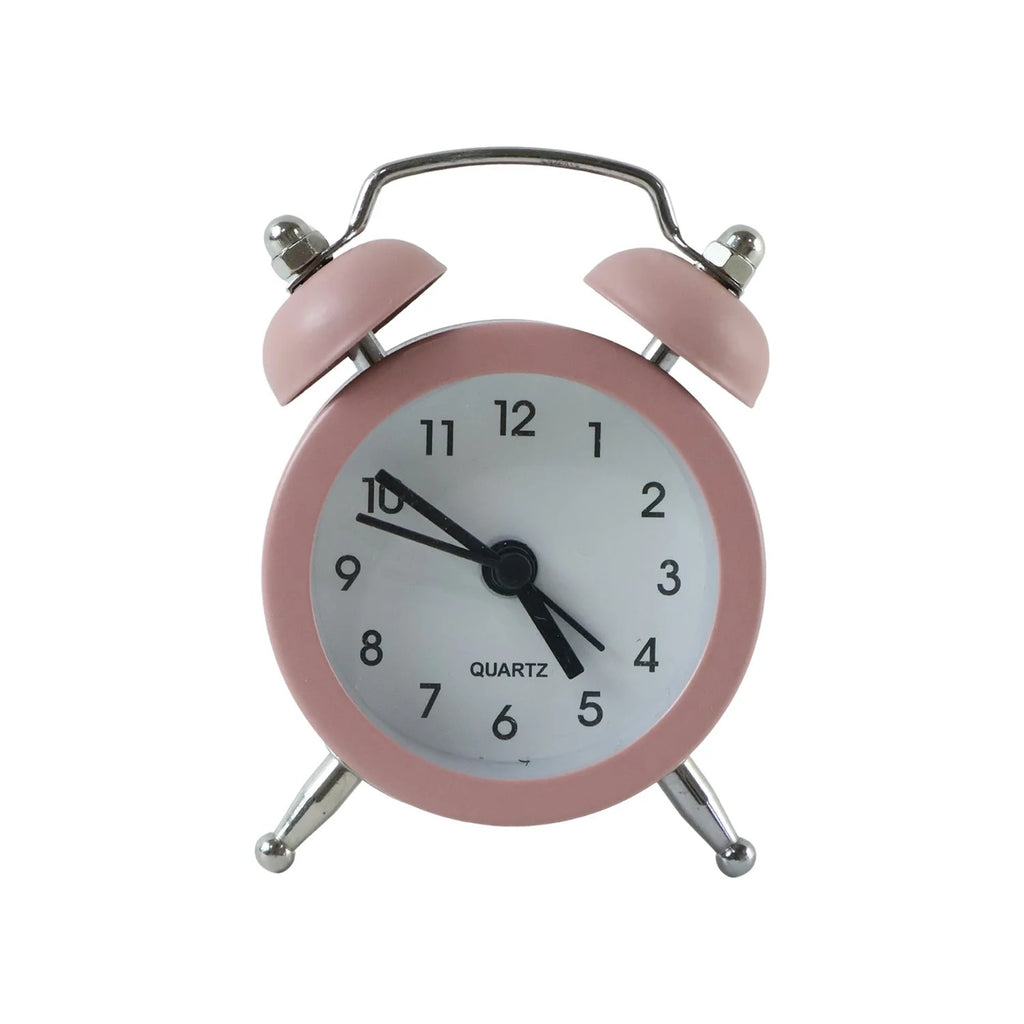 Small Twin-bell Analog Alarm Clock - (1 Pc)