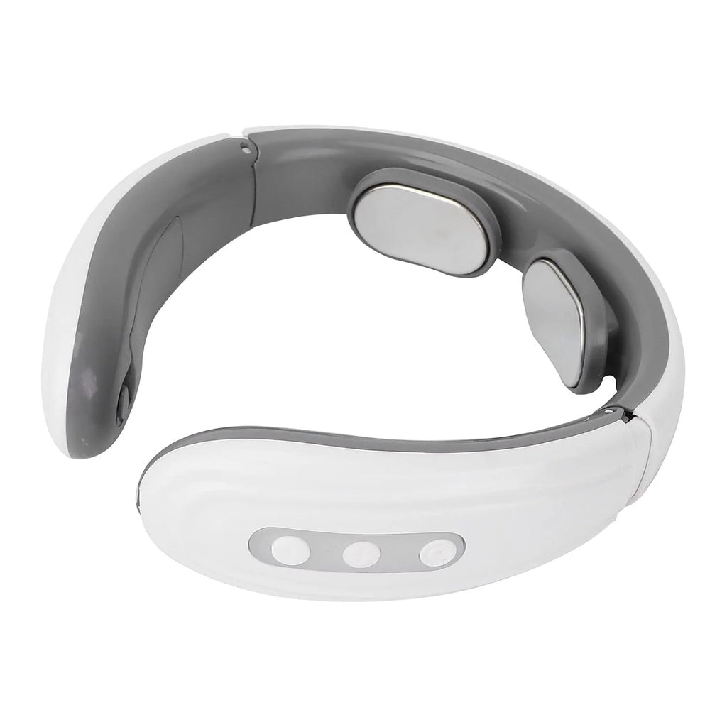 2 Heads Smart Electric Neck And Back Pulse Massager (1 Pc  Mix Design)
