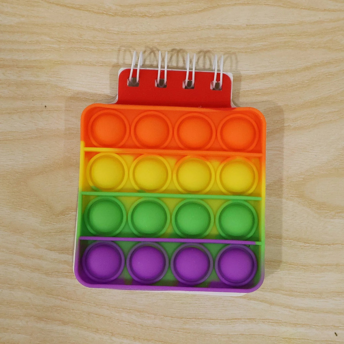 4995 Square Pop It Fidget Spiral Notebook Bubble Push Pop Fidget Silicon Toy Book Stress Relief Anxiety School Stationery Notebook.