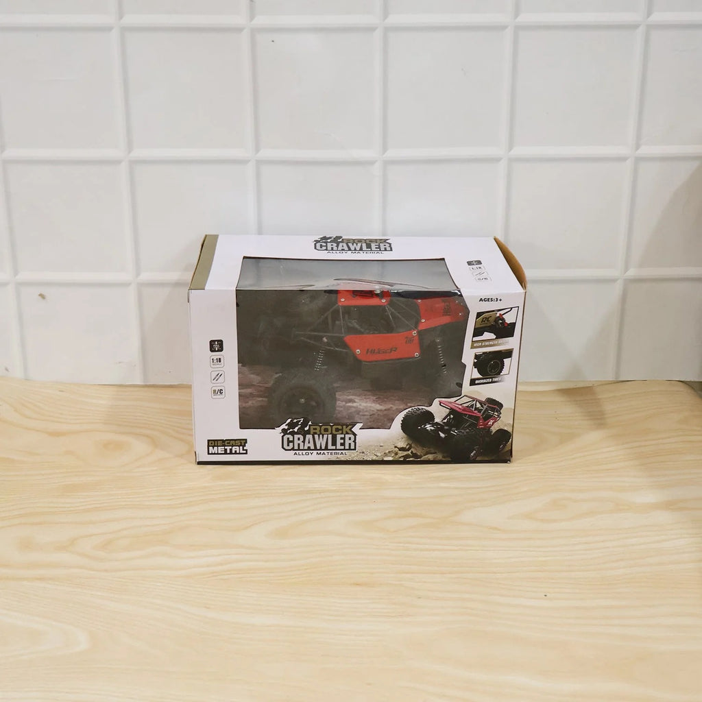 17816   118 Scale Rock Crawler Monster Rc Truck All Terrain Stunt Racing Car Rechargeable Indoor Outdoor Toy Car