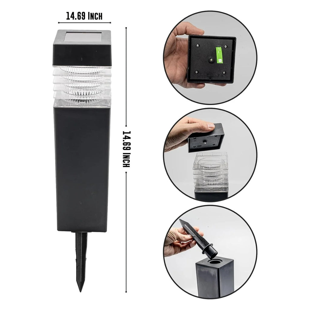 Big Garden Solar Light Outdoor Garden Park Driveway Light (1 Pc)