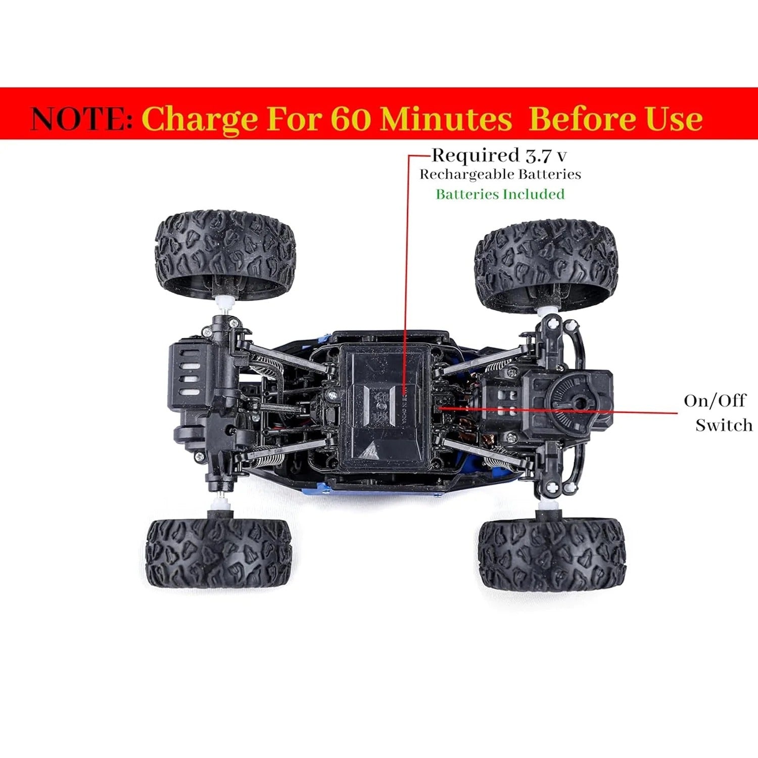 17816   118 Scale Rock Crawler Monster Rc Truck All Terrain Stunt Racing Car Rechargeable Indoor Outdoor Toy Car