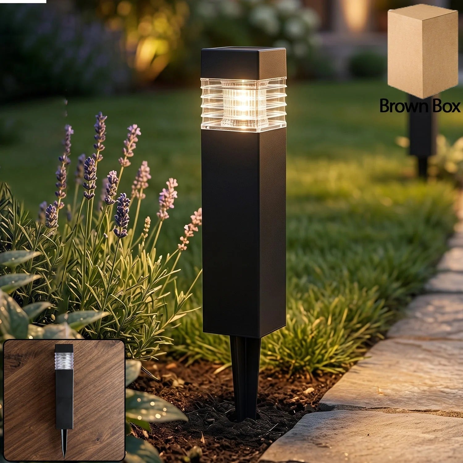Big Garden Solar Light Outdoor Garden Park Driveway Light (1 Pc)