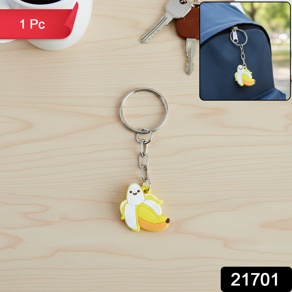 Cute Banana Shape Cartoon Keychain (1 Pc)