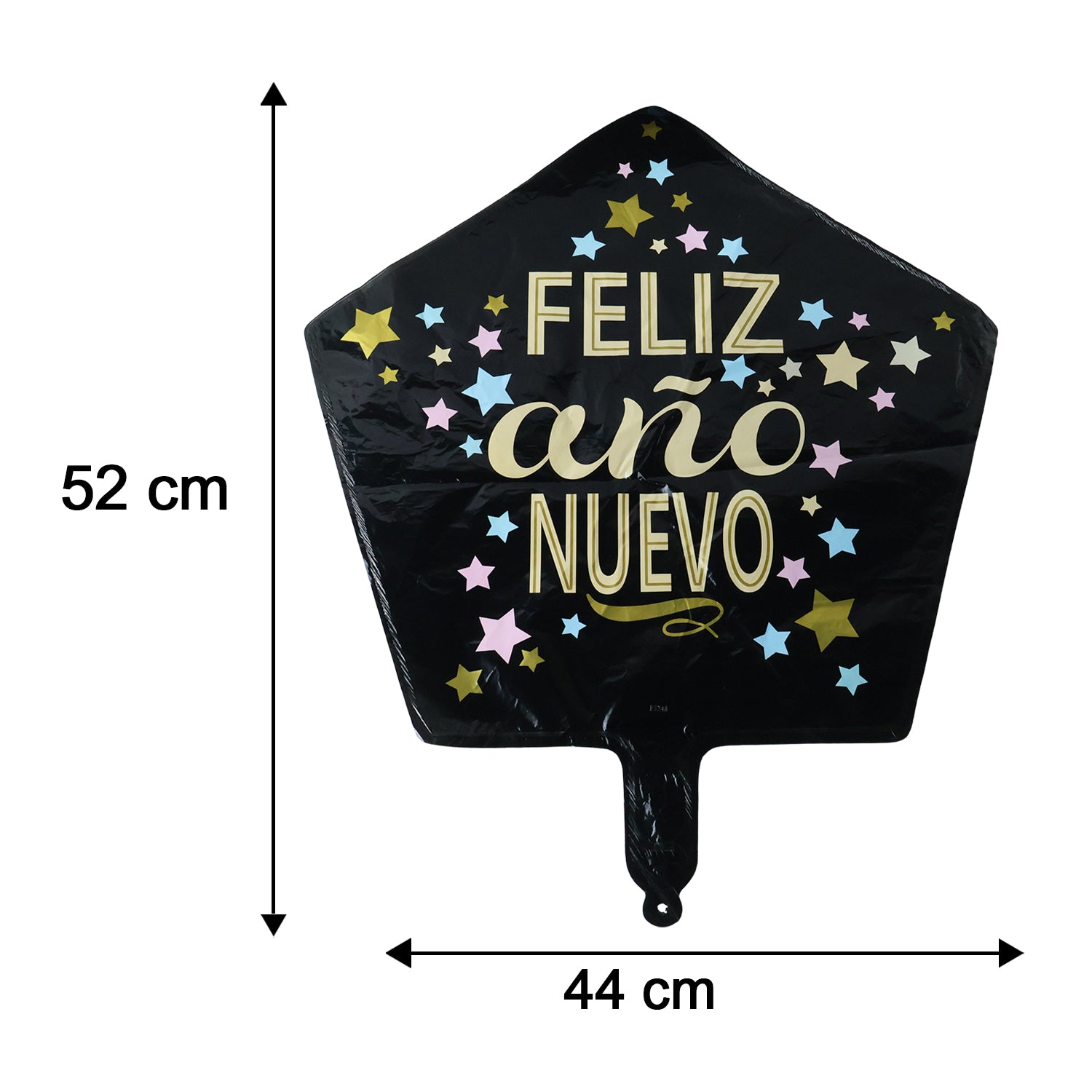 Black Star Feliz Ano Nuevo Foil Balloon For Celebration (1 Pc)