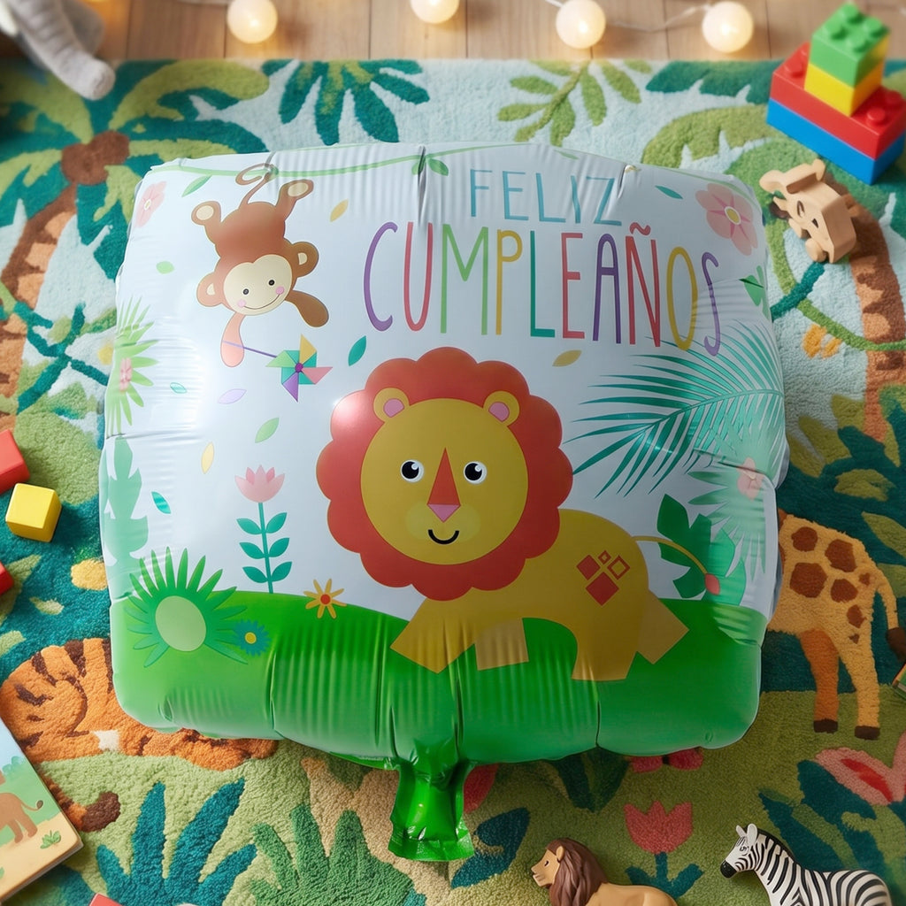 Jungle Theme Lion Birthday Foil Balloon (1 Pc)