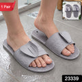 Massage Bath Slippers With Foot Scrubbing Bristles For Daily Bathroom Use (1 Pair)