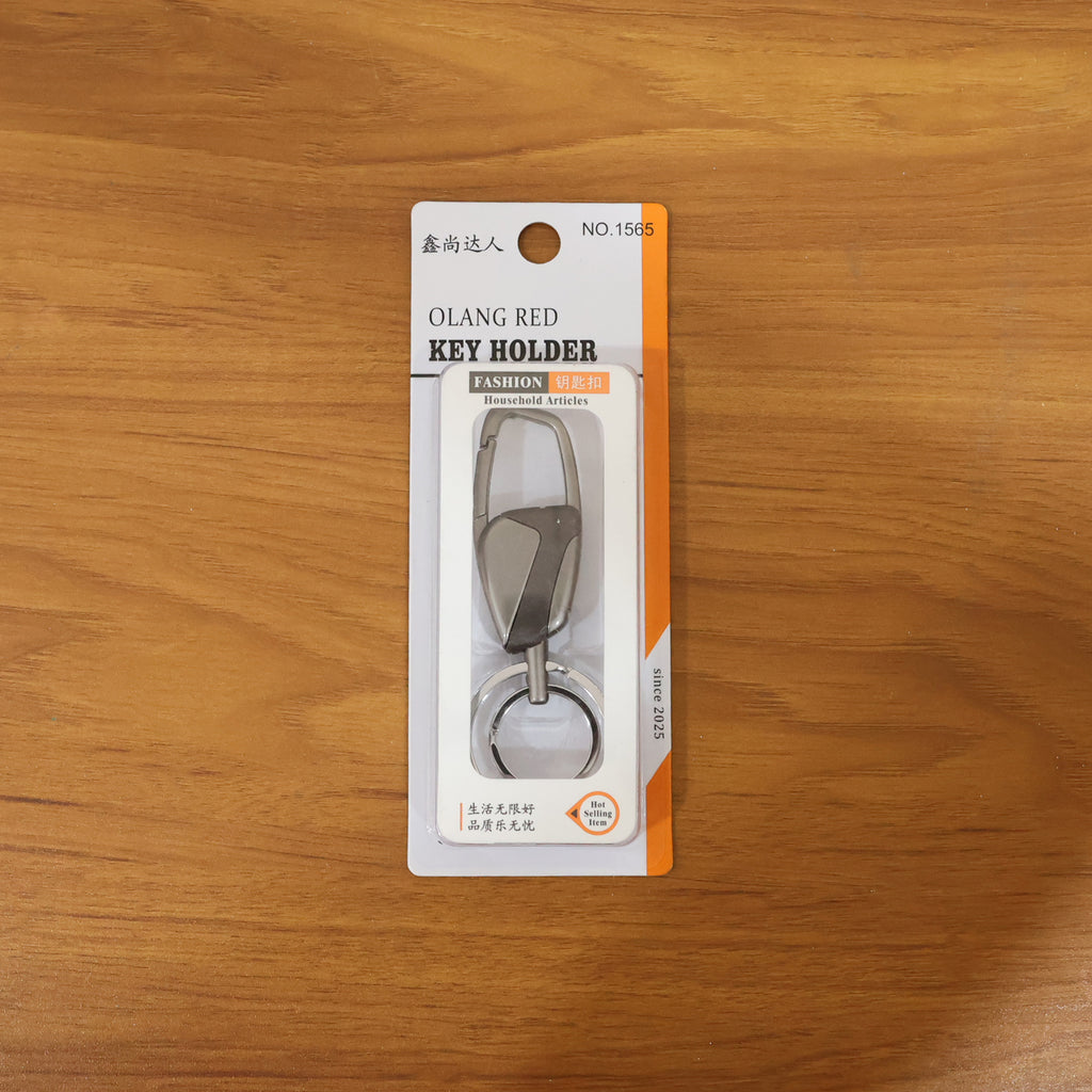 Premium Heavy Duty Metal Key Holder With Locking Carabiner Clip (1 Pc)