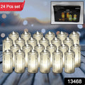 24 Pc Flameless And Smokeless Decorative Melting Candles Led Tea Light Candle Flickering Electronic Candle