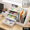 Multifunctional Desk Organizer Storage Cabinet With Drawer File Rack (1 Set)