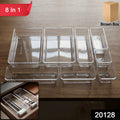 Multipurpose 8 In 1 Drawer Organizer Storage Tray Set (1 Set)