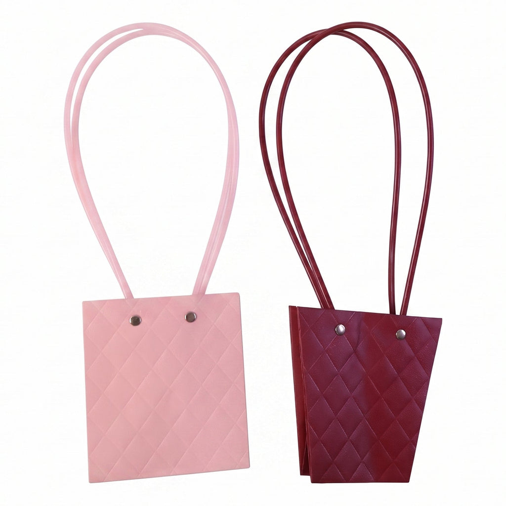 Stylish Foldable Flower Packaging Bag With Handle For Bouquet And Gifting (1 Pc)