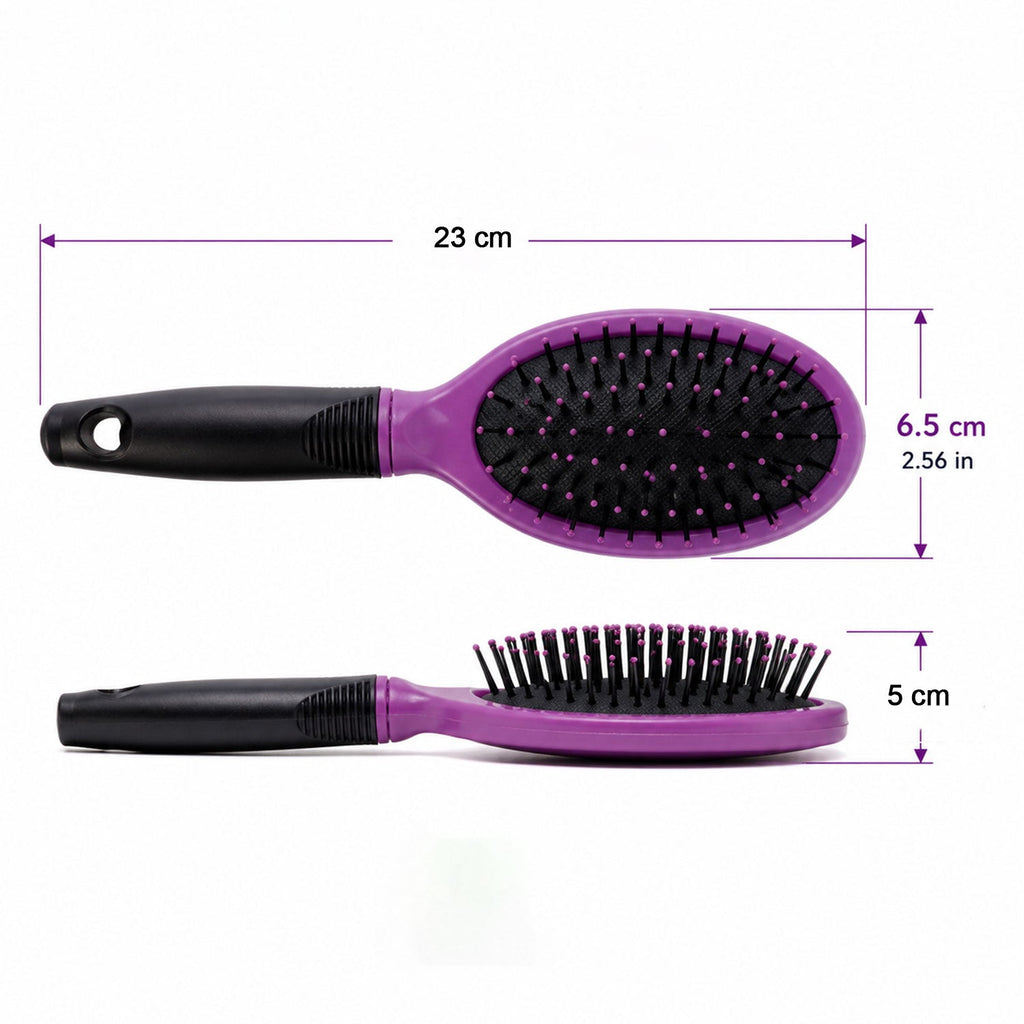 Cushioned Paddle Hair Brush With Ball Tip Bristles For Men And Women (1 Pc)