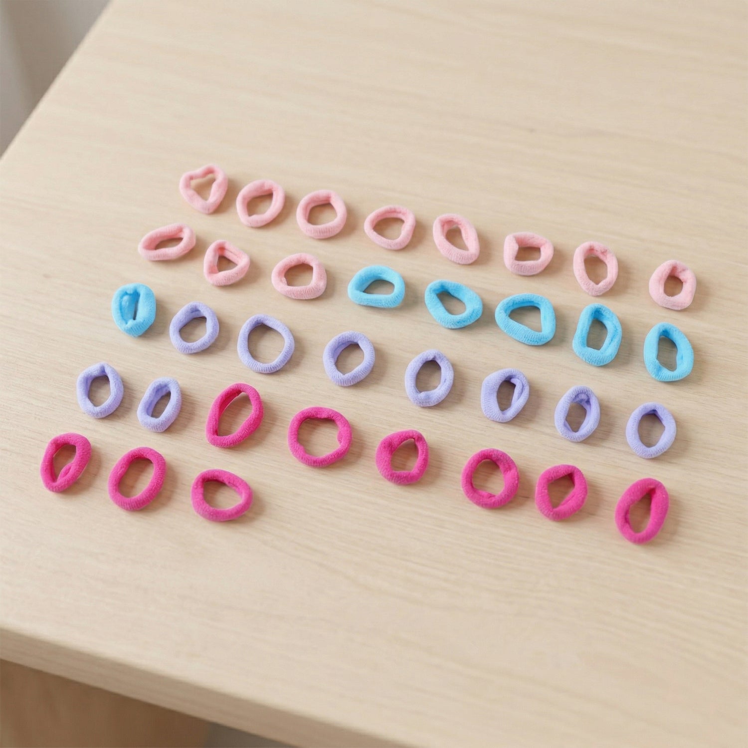 Soft Elastic Hair Bands 35 Pc Set  Stretchable No Damage Hair Ties