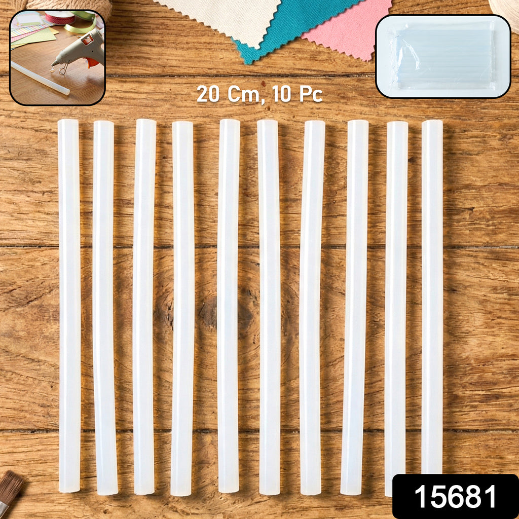Hot Glue Stick Set 20 Cm  Strong Adhesive Glue Sticks For Craft (10 Pc)