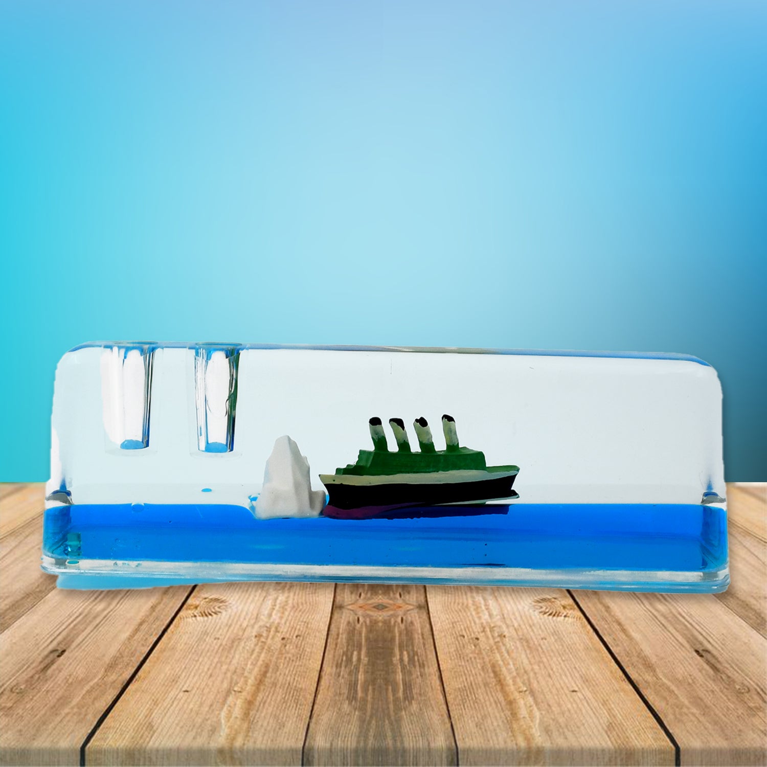 7589 Car Interior Dashboard Decoration Floating Water Cruiser Ship Iceberg Ornament Car Interior Decoration For Birthday Gifts Home Decor Suitable For Home Show Car Decoration Gifts Desk Or Paperweight