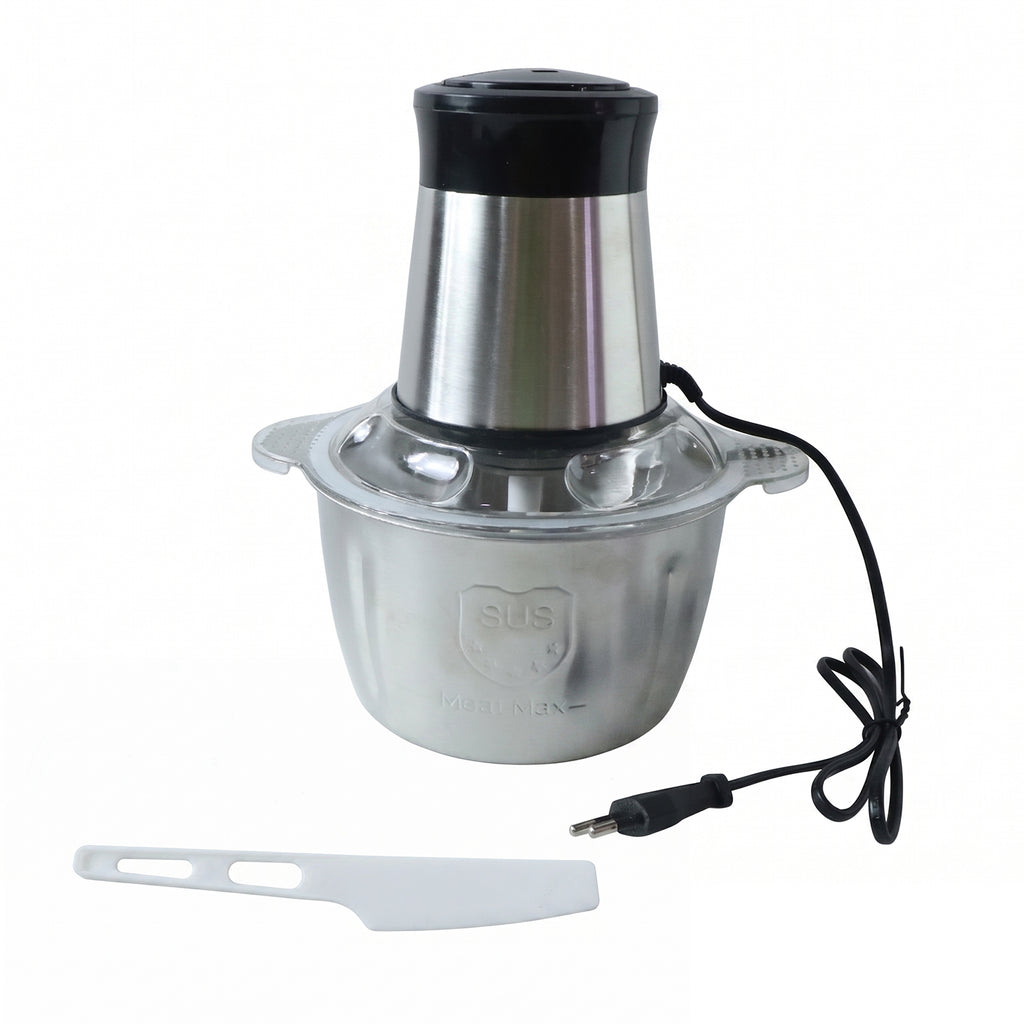 Electric Ss Food Processor 2 Litre Vegetable Chopper Mixer Grinder (1 Pc)