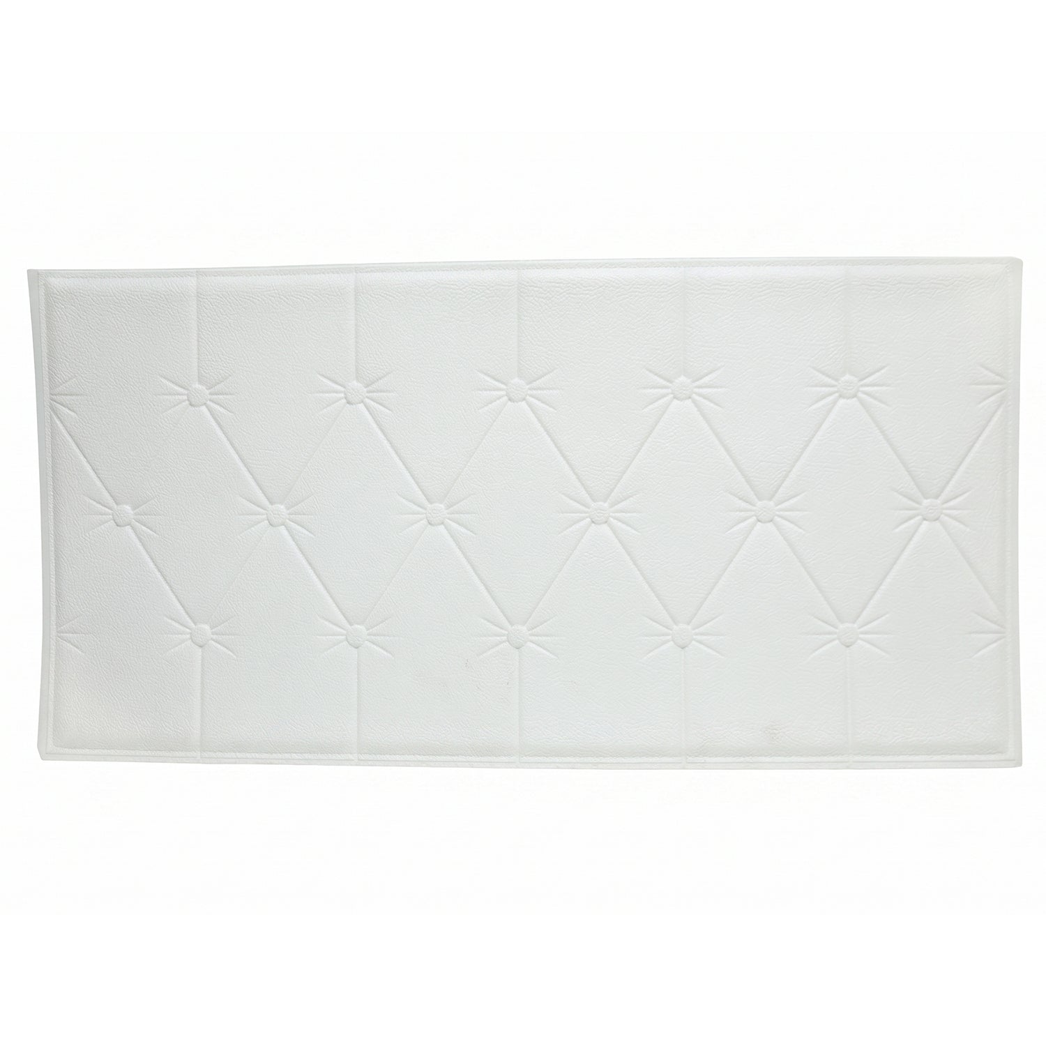Self Adhesive 3d Foam Wall Panel Cushion Wallpaper (1 Pc White 69x35 Cm)