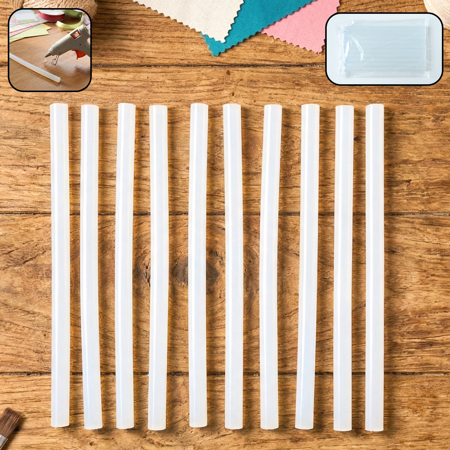 Hot Glue Stick Set 20 Cm  Strong Adhesive Glue Sticks For Craft (10 Pc)