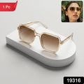 Square Retro Sunglasses For Men And Women With Gradient Tinted Lenses (1 Pc)