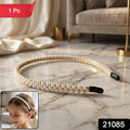 Premium Styling Pearl Embellished Stylish Hairband (1 Pc)