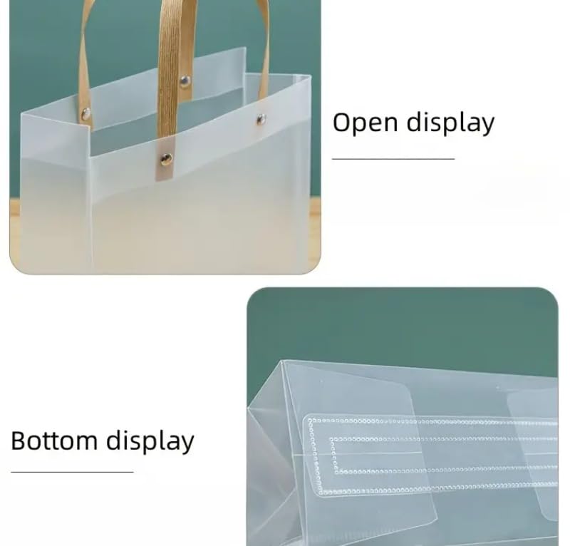 Large Size (35 X 14 X 32 CM) Translucent Bags Goodie Bags With Handle Gift bag, hamper bag, Carry Bags, shopping gift bag, gift for Gifting, Presents, Return Gifts, Birthday, Party, Festivals - Image 5