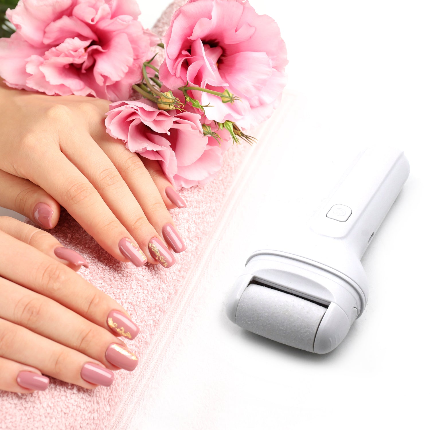 6889 Portable Electric Foot File Heavy Pressure Induction Foot Callus Remover Foot Care Tool Foot Grinder Rechargeable For Foot Care Pedicure Device Callus  Dead Skin Removal