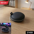 Compact Hard Shell Earphone Carrying Case With Zipper Closure (1 Pc)